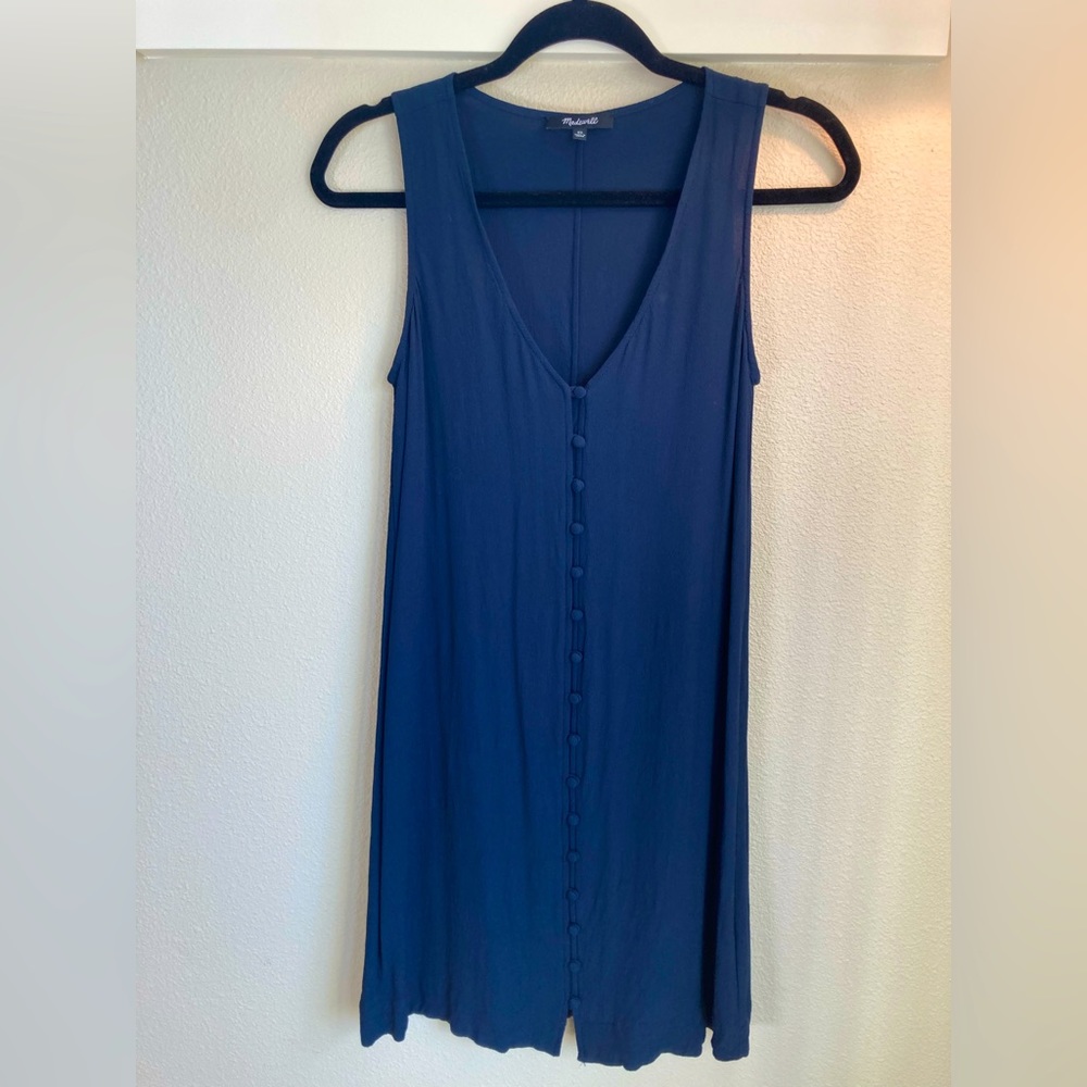 Madewell Heather Button-Front Dress XS